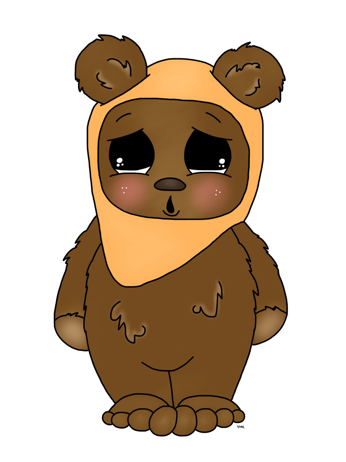1200x1600 Collection Of Free Ewok Drawing Easy Download On Ui Ex