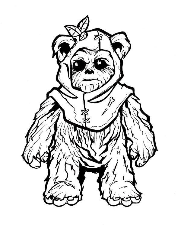 Ewok Drawing