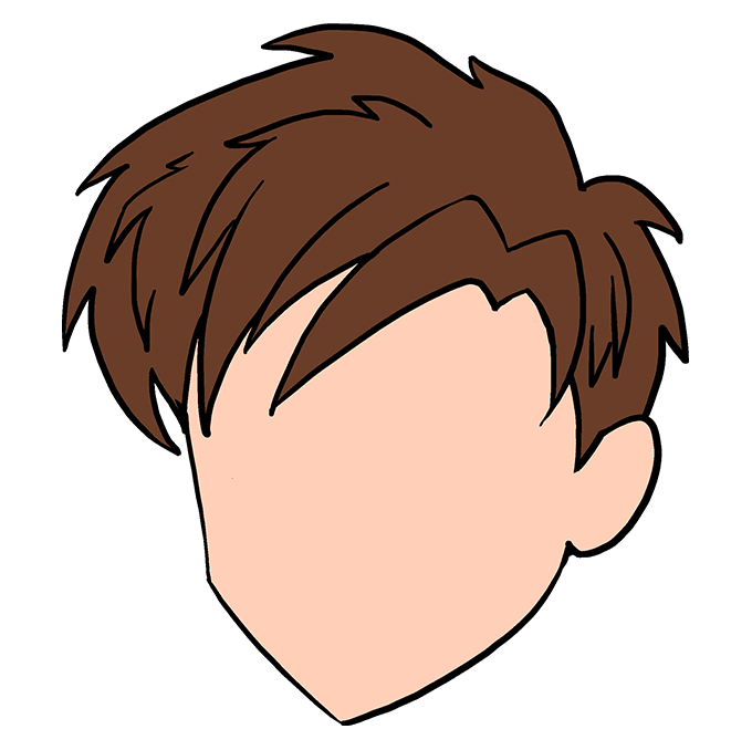 680x678 How To Draw Manga Hair Really Easy Drawing Tutorial