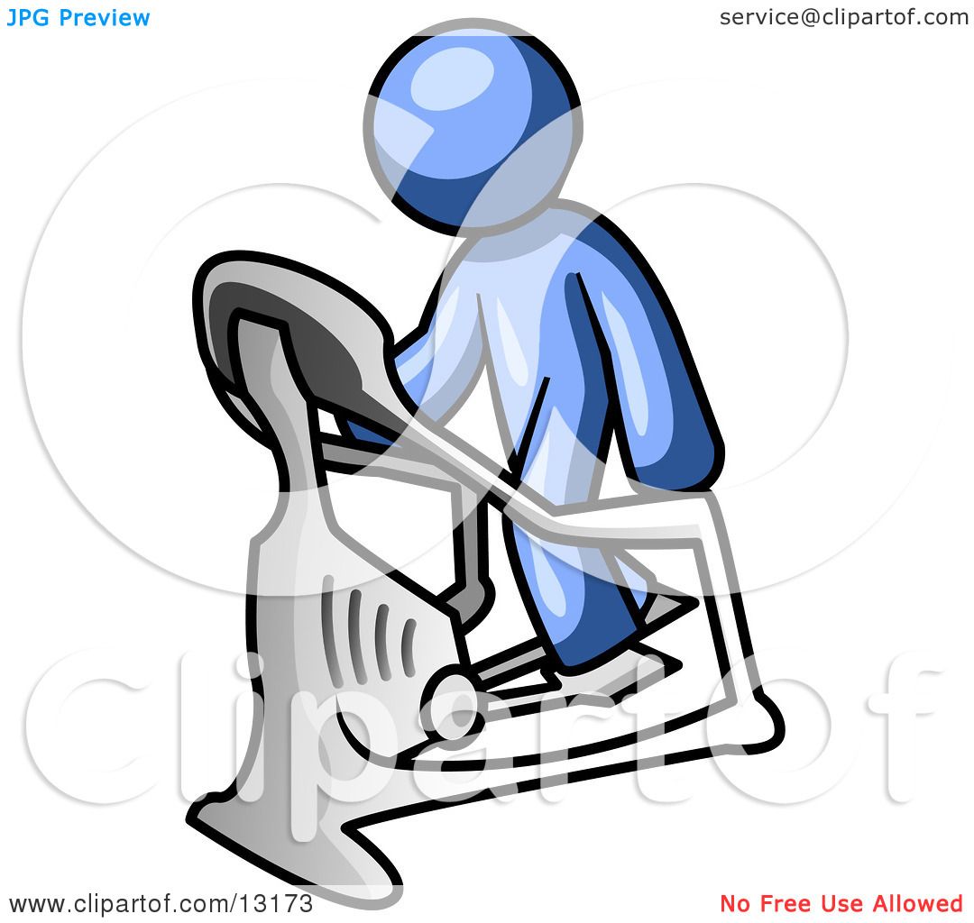 1080x1024 blue man exercising on a stair climber during a cardio workout