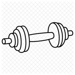 260x260 Dumbbell Drawing Transparent Png Clipart Free Download