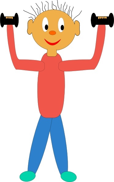 372x594 Exercising With Dumbbells Clip Art Free Vector In Open Office