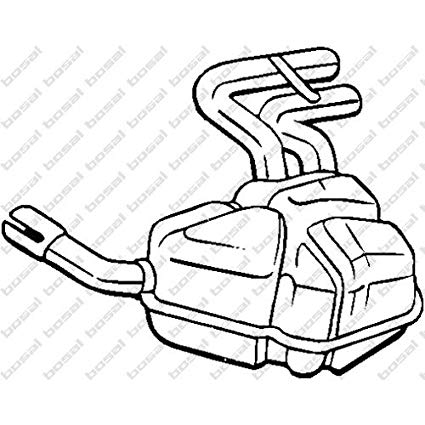 425x425 bosal exhaust silencer automotive