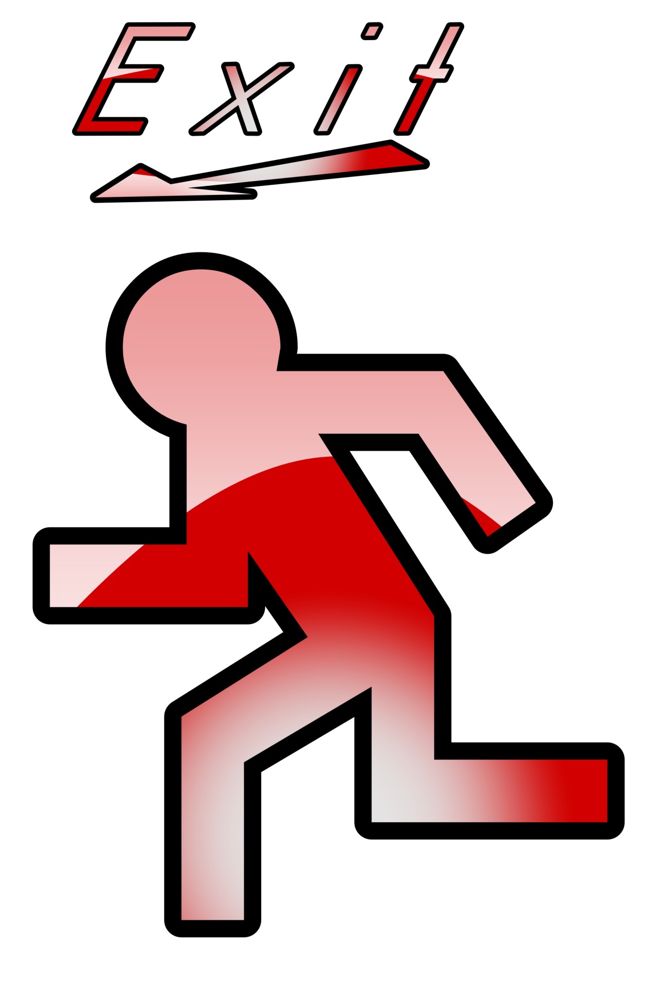 1280x1920 Clipart, Decoration, Figures, Drawing, Exit