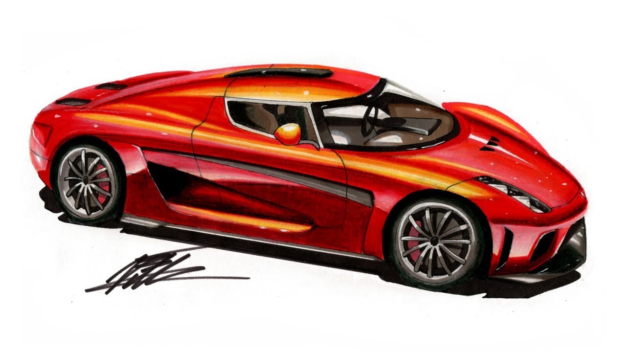 Exotic Car Drawings Free download on ClipArtMag