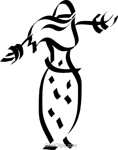 378x480 Exotic Female Dancer Royalty Free Vector Clip Art Illustration