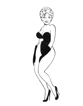 275x350 Animated Stripper In Black
