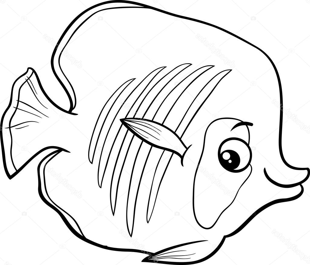 1023x876 Fish Coloring Book Vfbi Exotic Fish Coloring Book Stock Vector