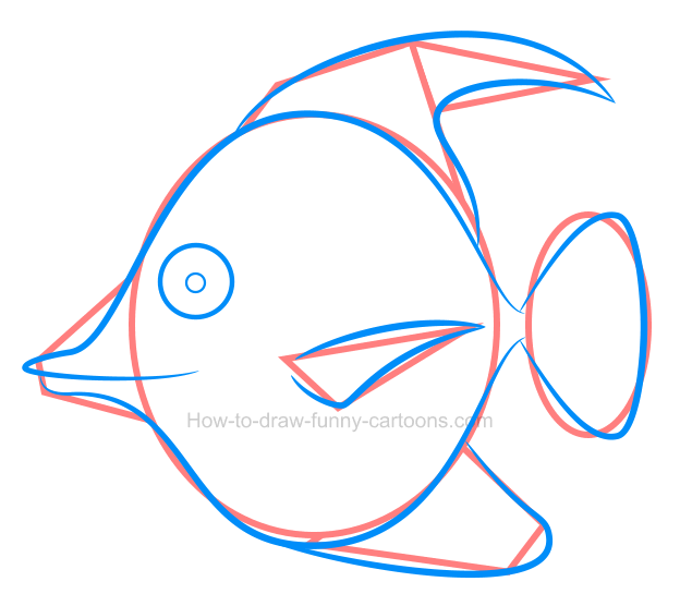 624x556 How To Draw A Tropical Fish Clipart
