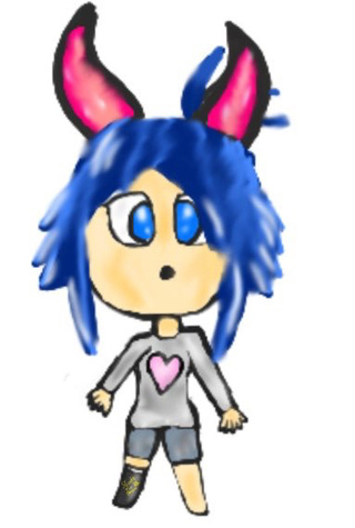 320x475 art trade with someone on twitter! experimental chibi drawing