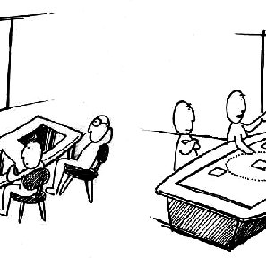 297x297 concept sketches from a design explanation about collocated