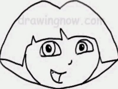 400x300 How To Draw Dora Clip