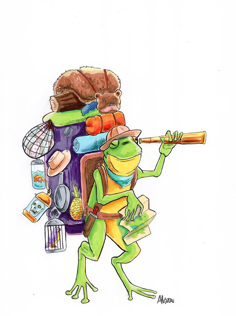 765x1024 Original Drawing Explorer Bagman Studios