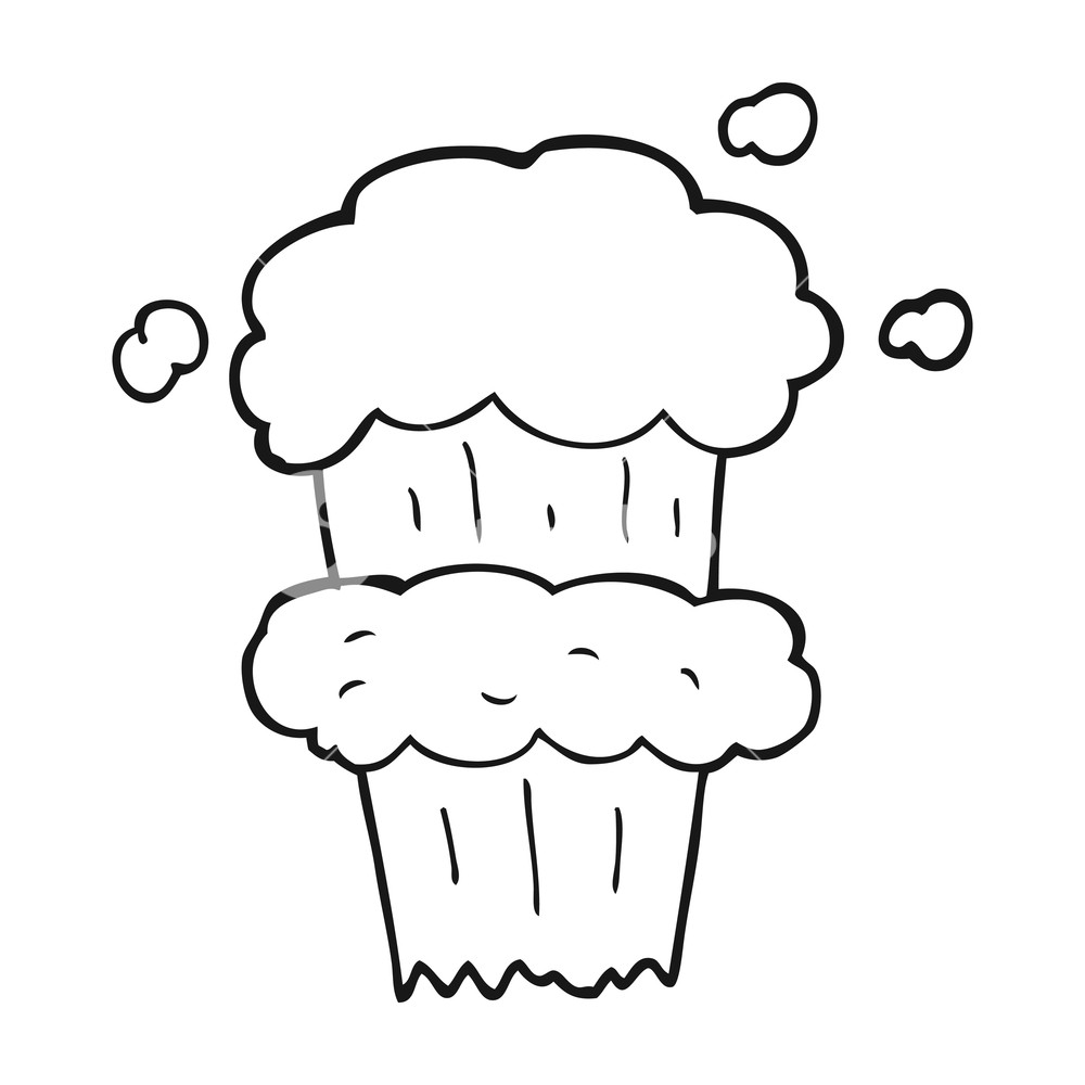 1000x1000 Freehand Drawn Black And White Cartoon Smoke Explosion Royalty