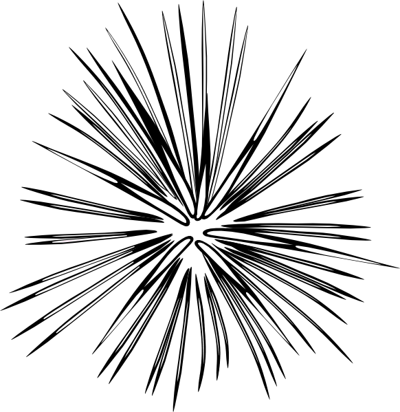 582x599 Fireworks Drawing Small Explosion For Free Download