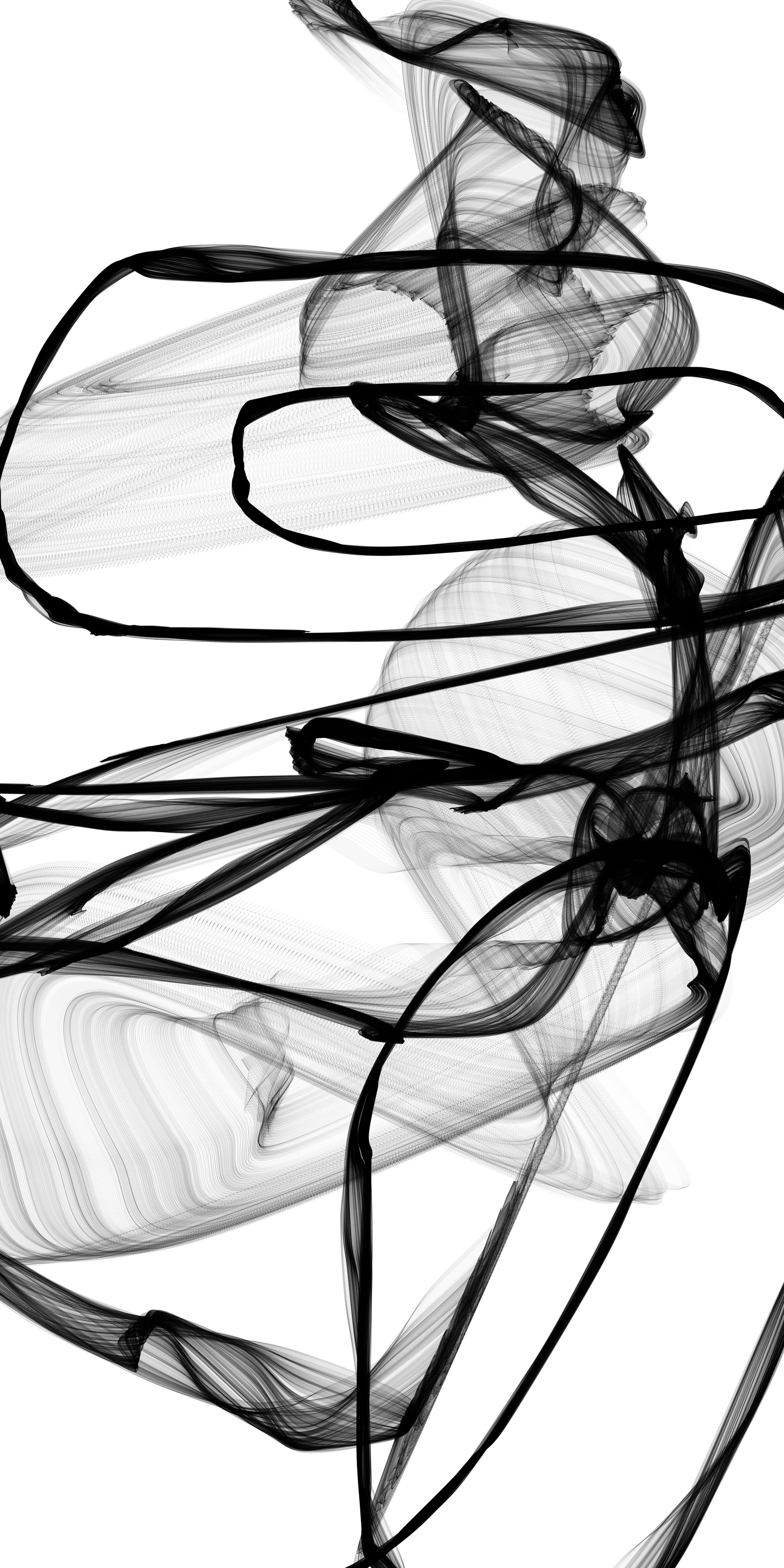 2000x4000 Abstract Expressionism In Black And White Artwork