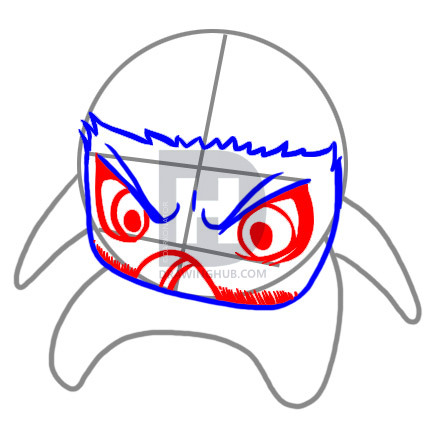 431x444 How To Draw Chibi Wolverine, Step