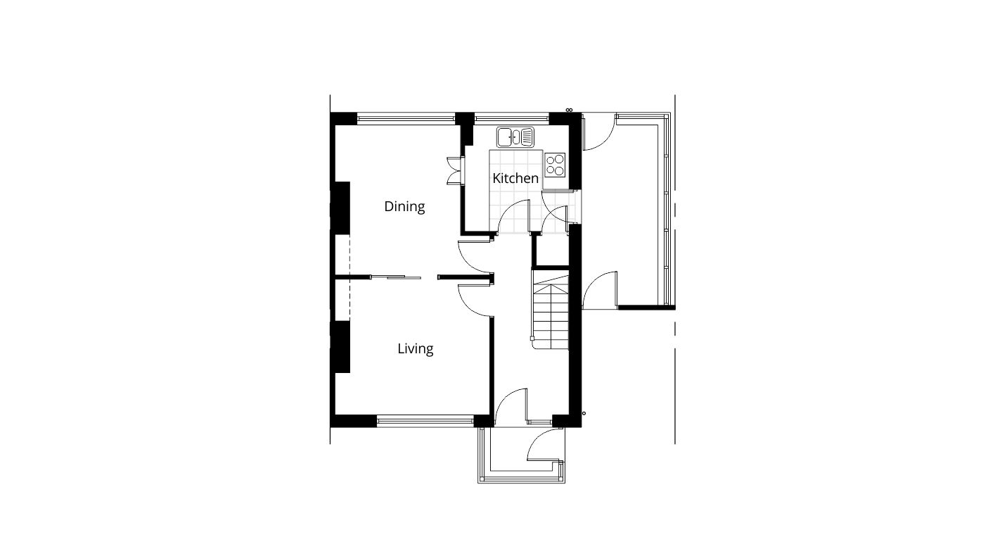 1405x790 downstairs bathroom side extension drawings