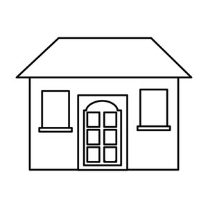 300x300 House Exterior Design Royalty Free Vectors