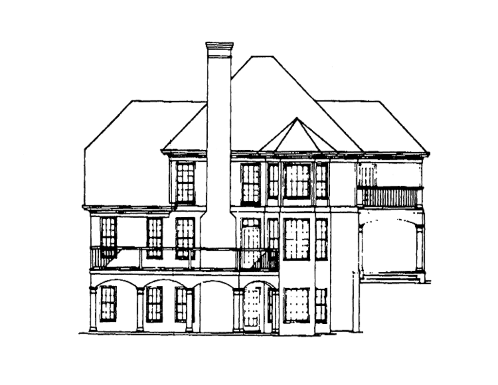 1024x792 Colonial Style House Plan