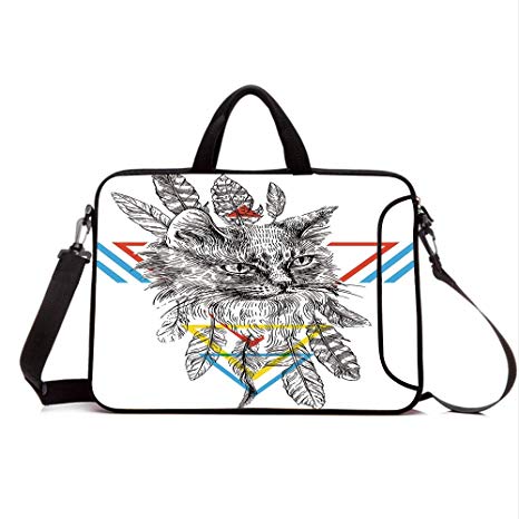 466x466 neoprene laptop bag sleeve with handle,adjustable