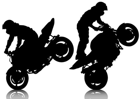 450x318 Drawing A Sports Extreme Motorcycle Royalty Free Vector Graphics