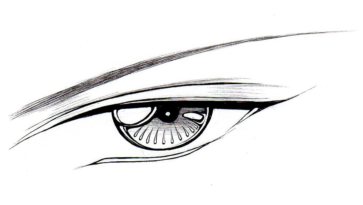 1242x704 Boy Drawing Eye For Free Download