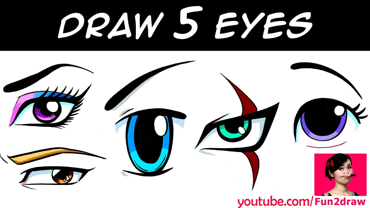 1280x720 How To Draw Eyes Art Drawing Tutorial! Mei Yu