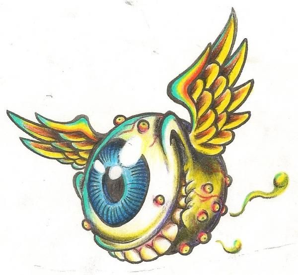 600x555 Von Dutch Eyeball With Wings