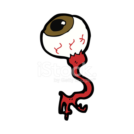 440x440 Cartoon Gross Eyeball Stock Vector