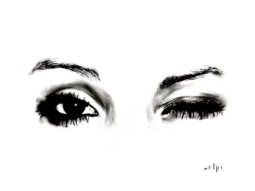 500x374 Drawing, Eye, Eyes, Fashion, Girl, Makeup