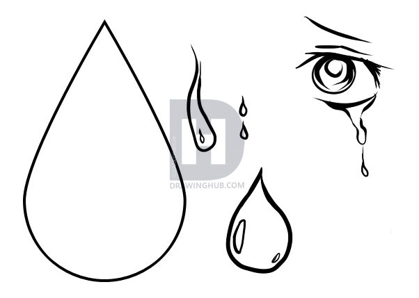 602x429 How To Draw Tears, Step