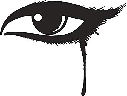 425x320 pretty dark winged eyeliner eye makeup cartoon art