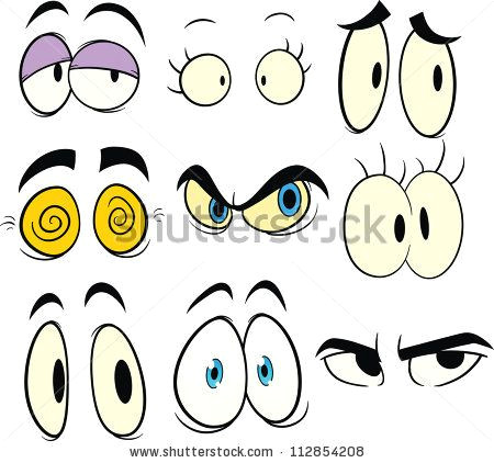 450x422 Drawing Cartoon Eyes Easy Cartoon Eyes Vector Illustration