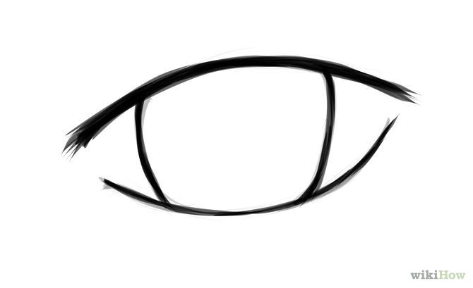 670x409 Draw Simple Anime Eyes Art Tutorials Eye Drawing Simple, Anime