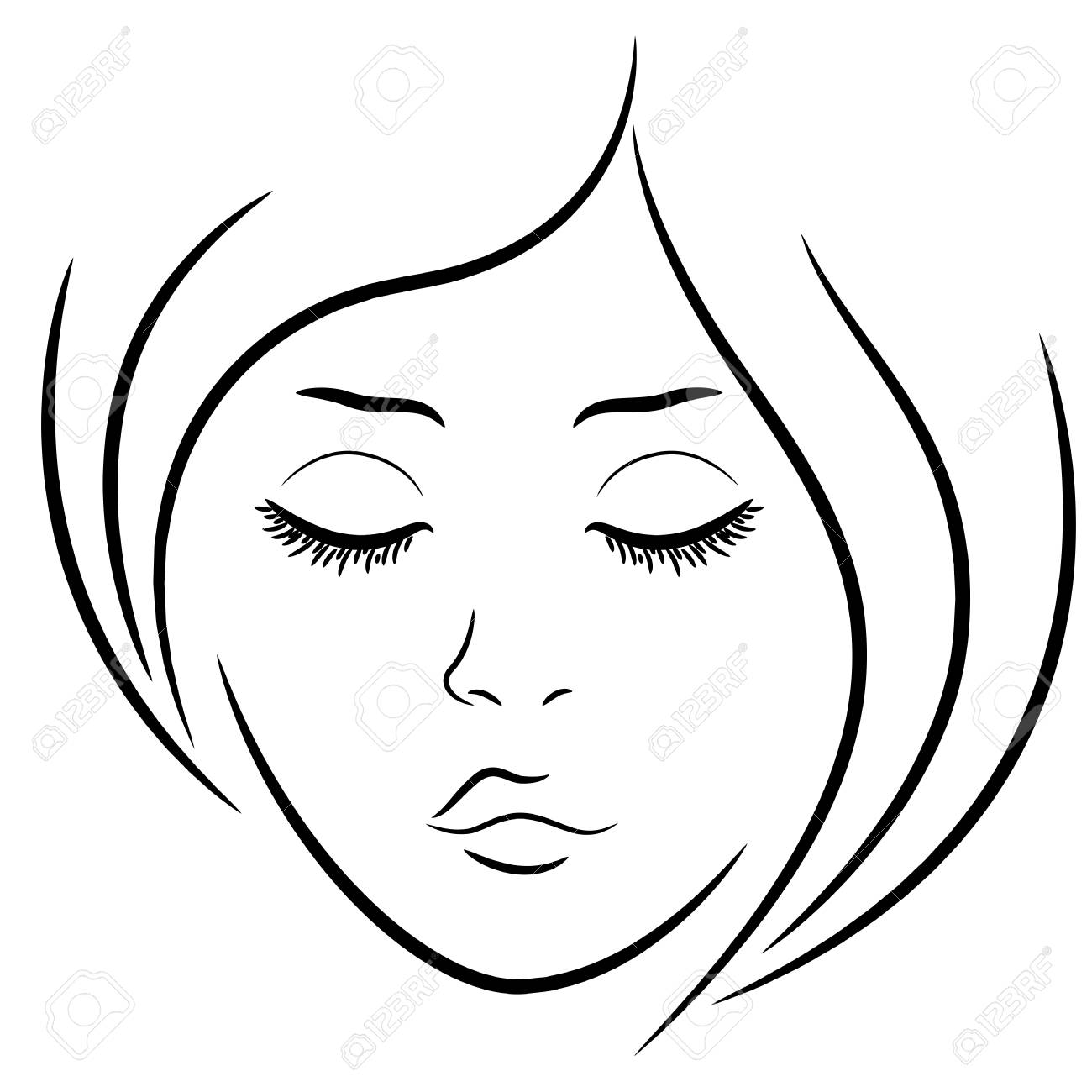 1300x1300 Half Closed Eyes Drawing Activity Step