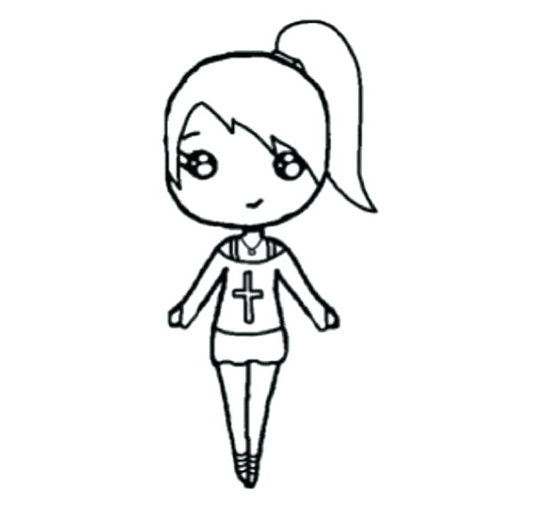 600x587 Blank T Shirt Drawing Lovely Template Chibi