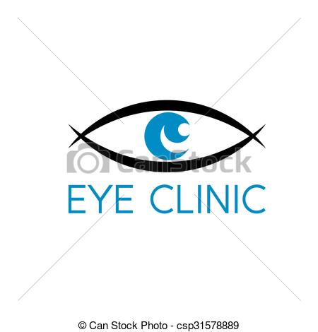450x470 Eye Vision Vector Design Template Vector