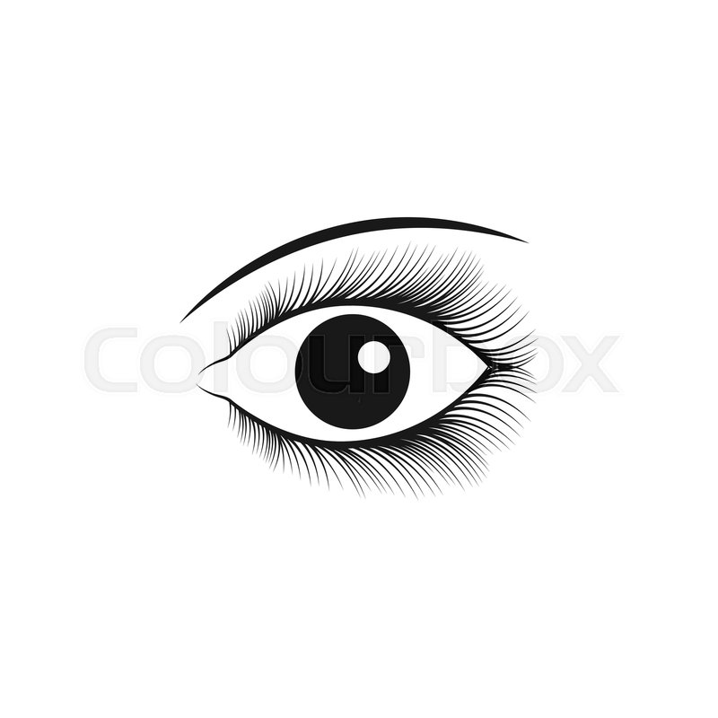 800x800 Illustration Of Beautiful Eye Symbol Stock Vector Colourbox