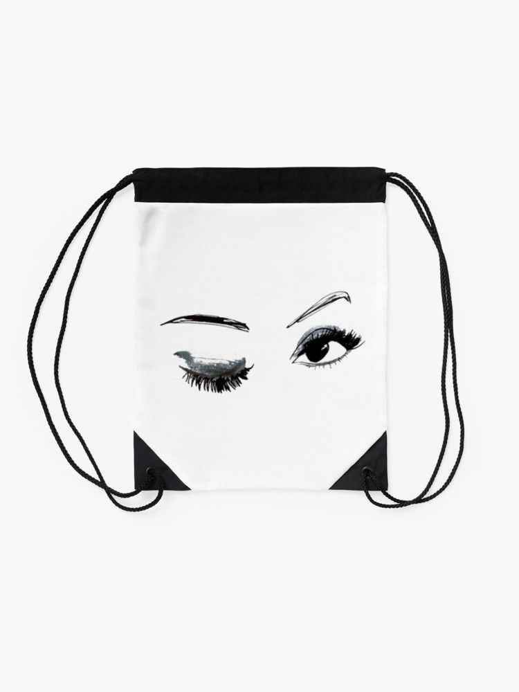 750x1000 Tumblr Eyes Drawstring Bag