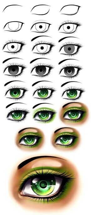 291x686 An Eye Doll Face Making Drawings, Art, Anime Eyes