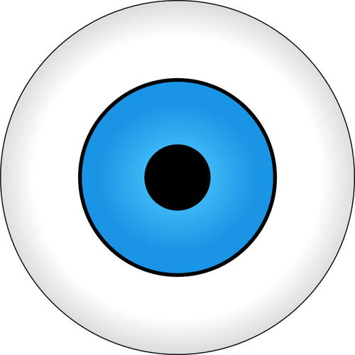500x500 Vector Drawing Of Blue Eye Iris