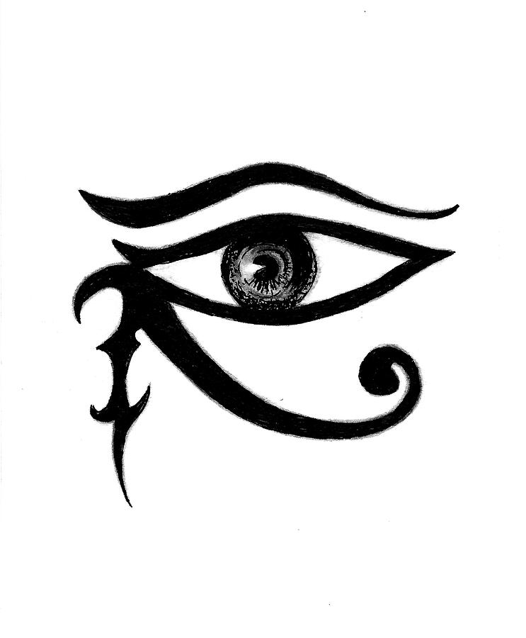 743x900 Eye Of Horus Drawing