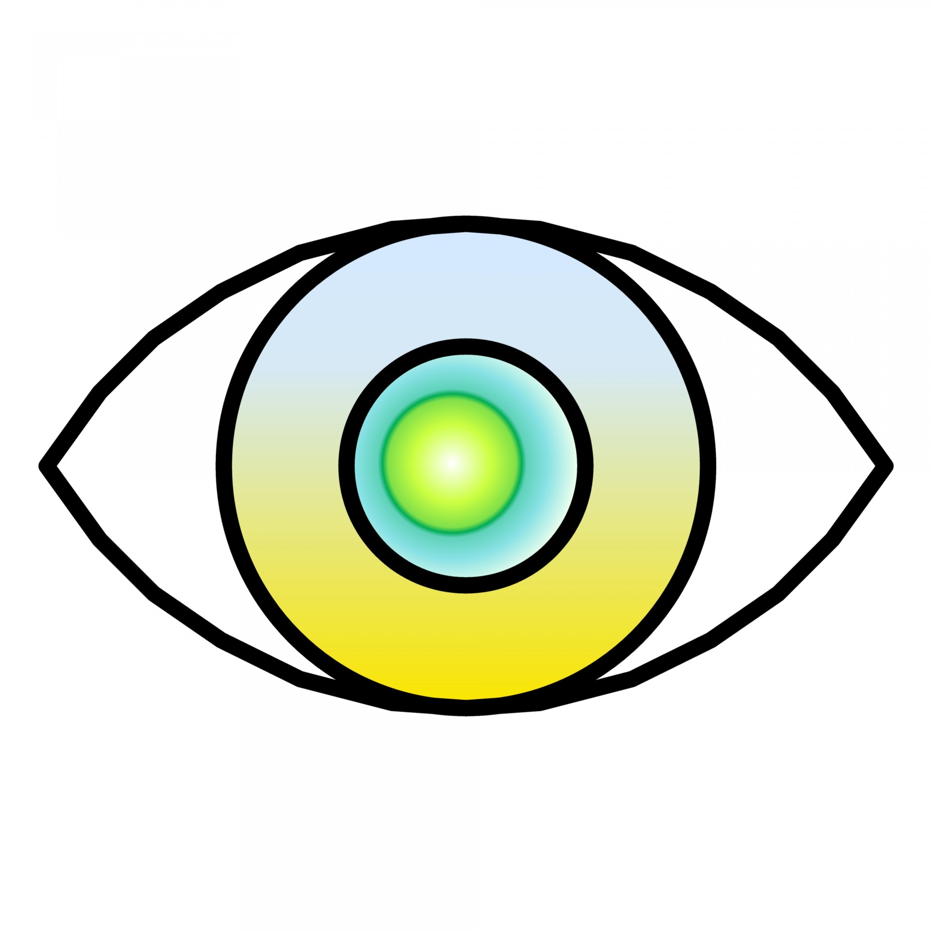 1920x1920 Lime, Eye, Outline, Simple, Symbol