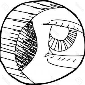 300x300 Photostock Vector Outline Drawing Of Kawaii Dog Animal Icon