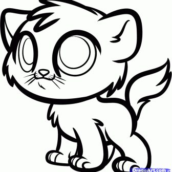 336x336 Anime Cat Drawing Gif Eye Outline Sketches Iydunetwork