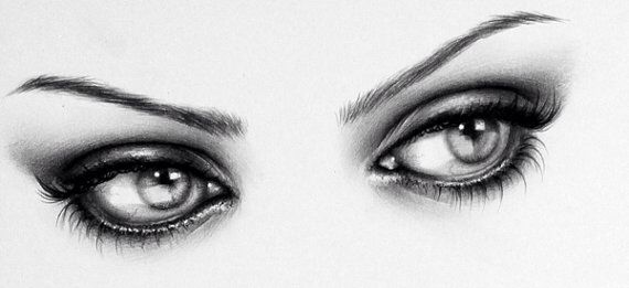 570x261 mila kunis eyes arte lapiz, drawing, dibujos
