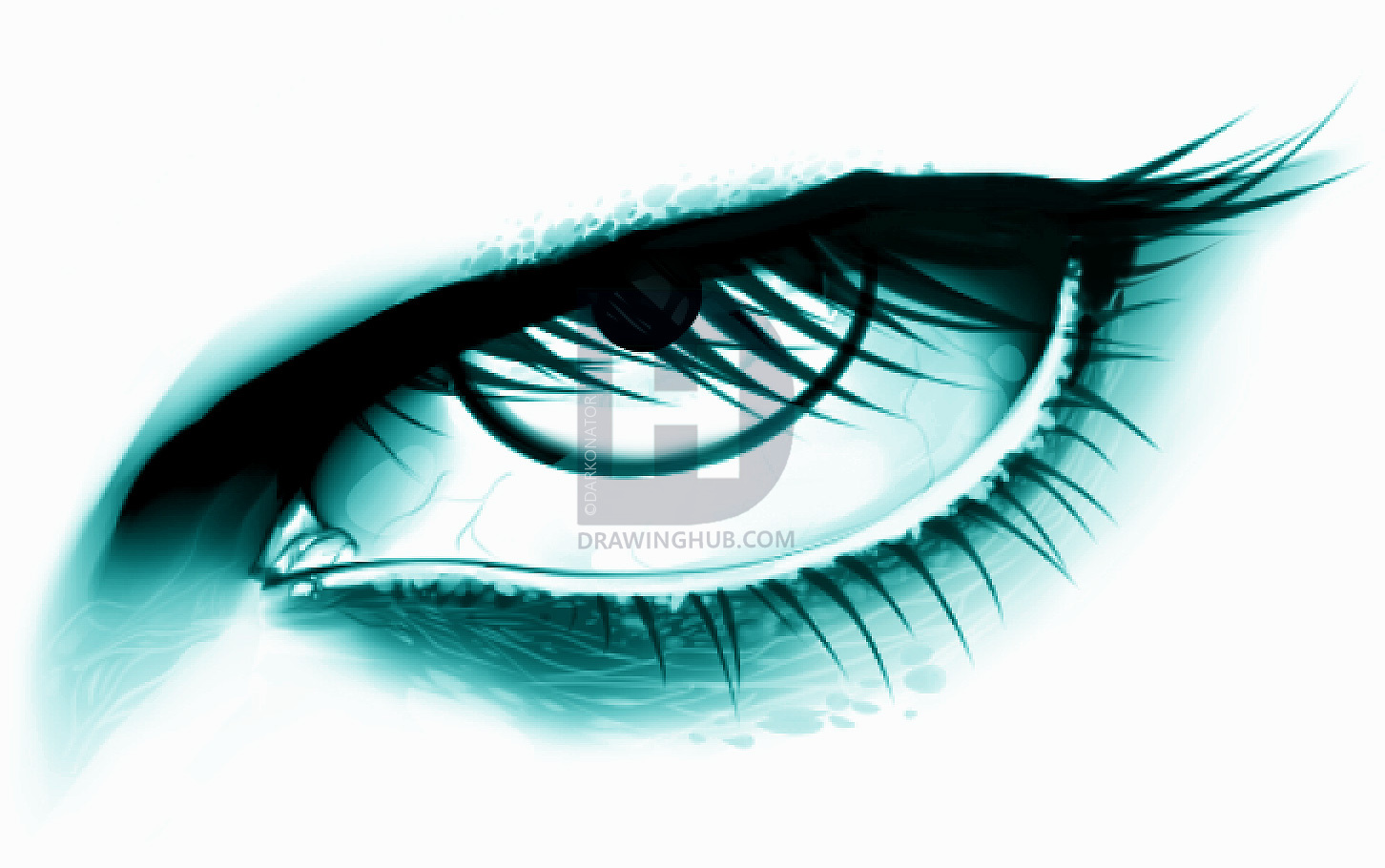 1452x910 How To Draw A Scary Eye, Scary Eye, Step