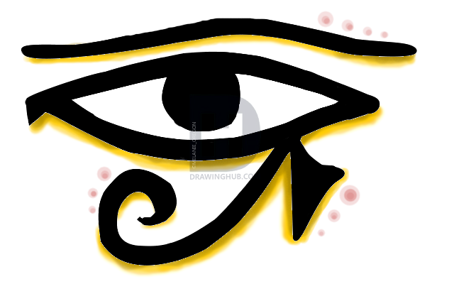 640x400 How To Draw The Eye Of Horus, Step