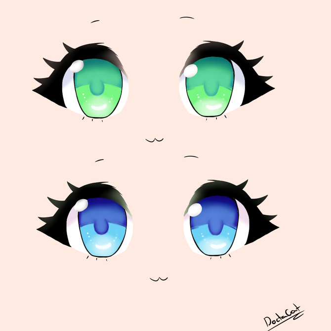 670x670 How To Draw A Chibi Eye Steps
